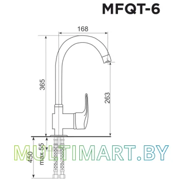 Смеситель MAUNFELD MFQT-6B (черный) картинка 3